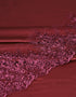 Border Lace Mix and Match - D#2 (Maroon) + Satin (Maroon)